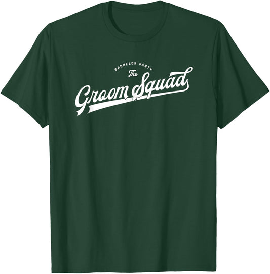 Bachelor Party Set Baseball Style The Groom Squad T-Shirt - T-Shirt | Forest