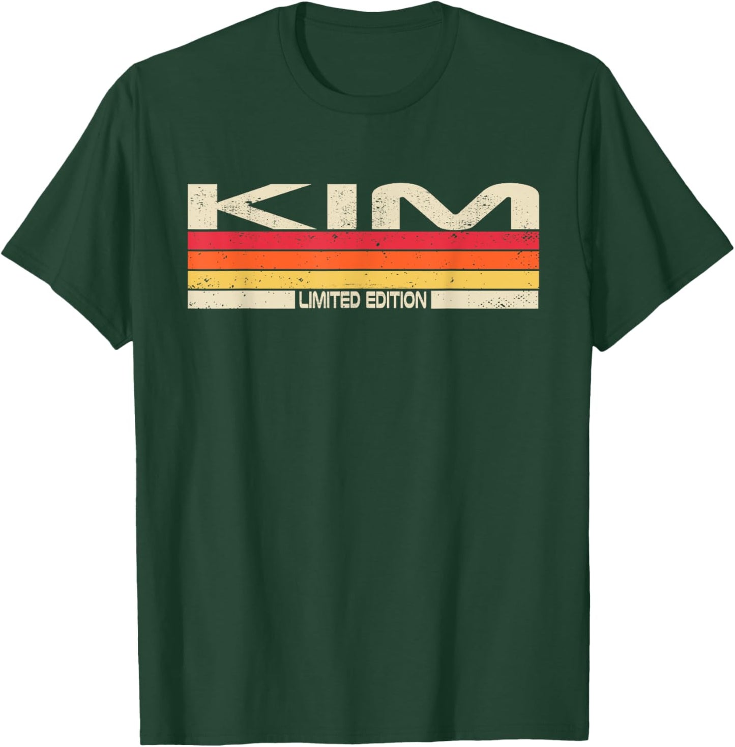 Kim Surname Birthday Family Reunion 80s 90s Sunset T-Shirt - T-Shirt | Forest