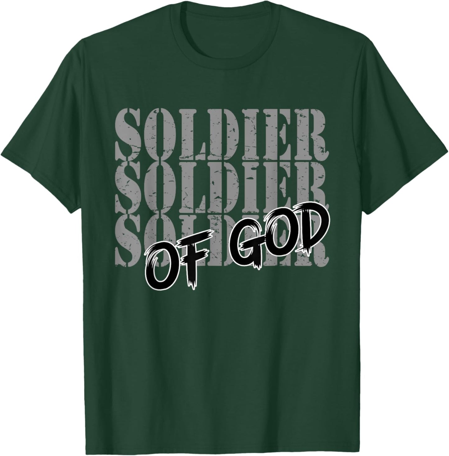 Soldier Of God Religious Men Women Of Faith In Jesus Christ T-Shirt - T-Shirt | Forest