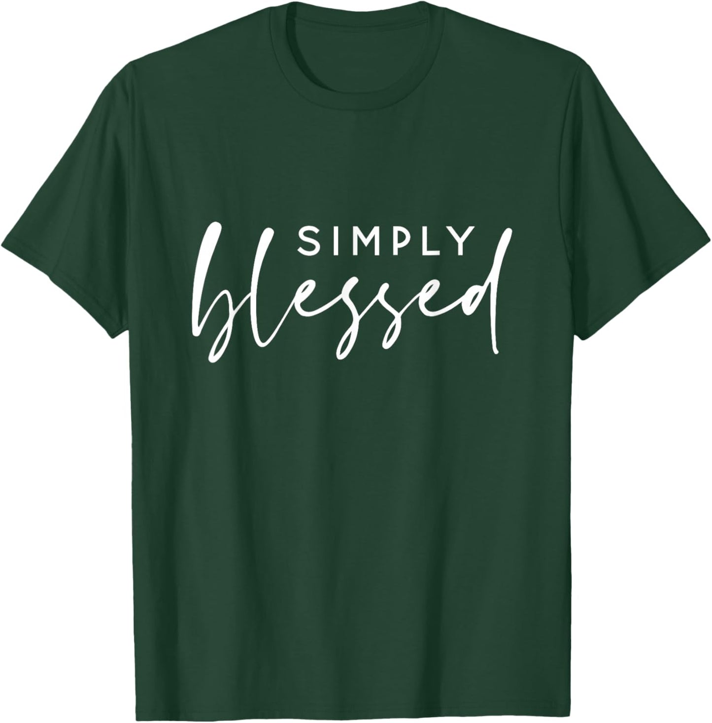 Simply Blessed Christian T-Shirt - T-Shirt | Forest