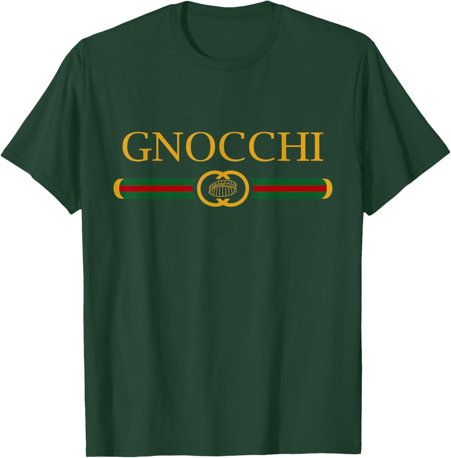Gnocchi Funny Logo Style Italian Foodie T-Shirt - T-Shirt | Forest
