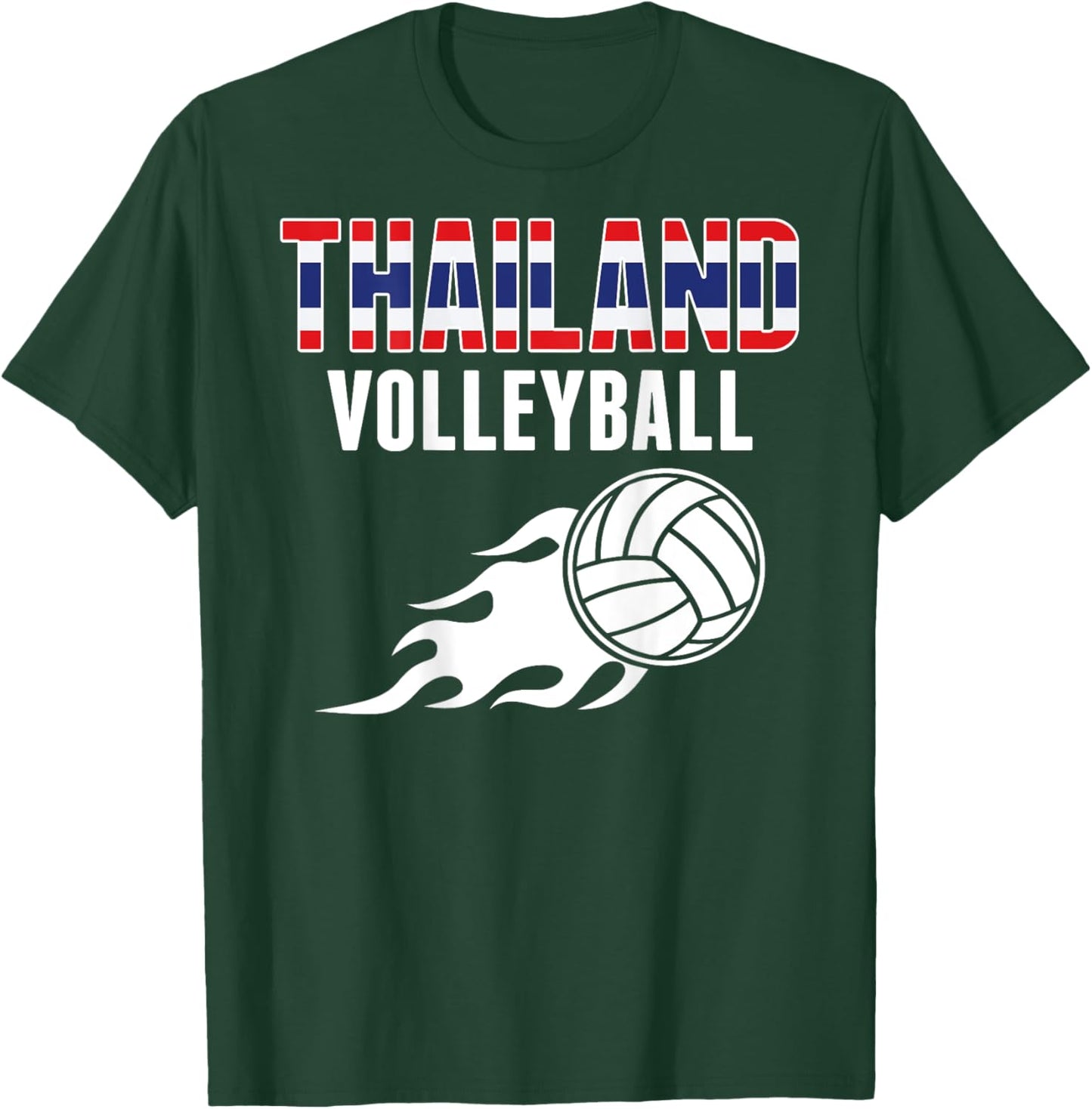 Thailand Volleyball Fans Jersey - Thai Flag Summer Sports Women Kids T-Shirt - T-Shirt | Forest