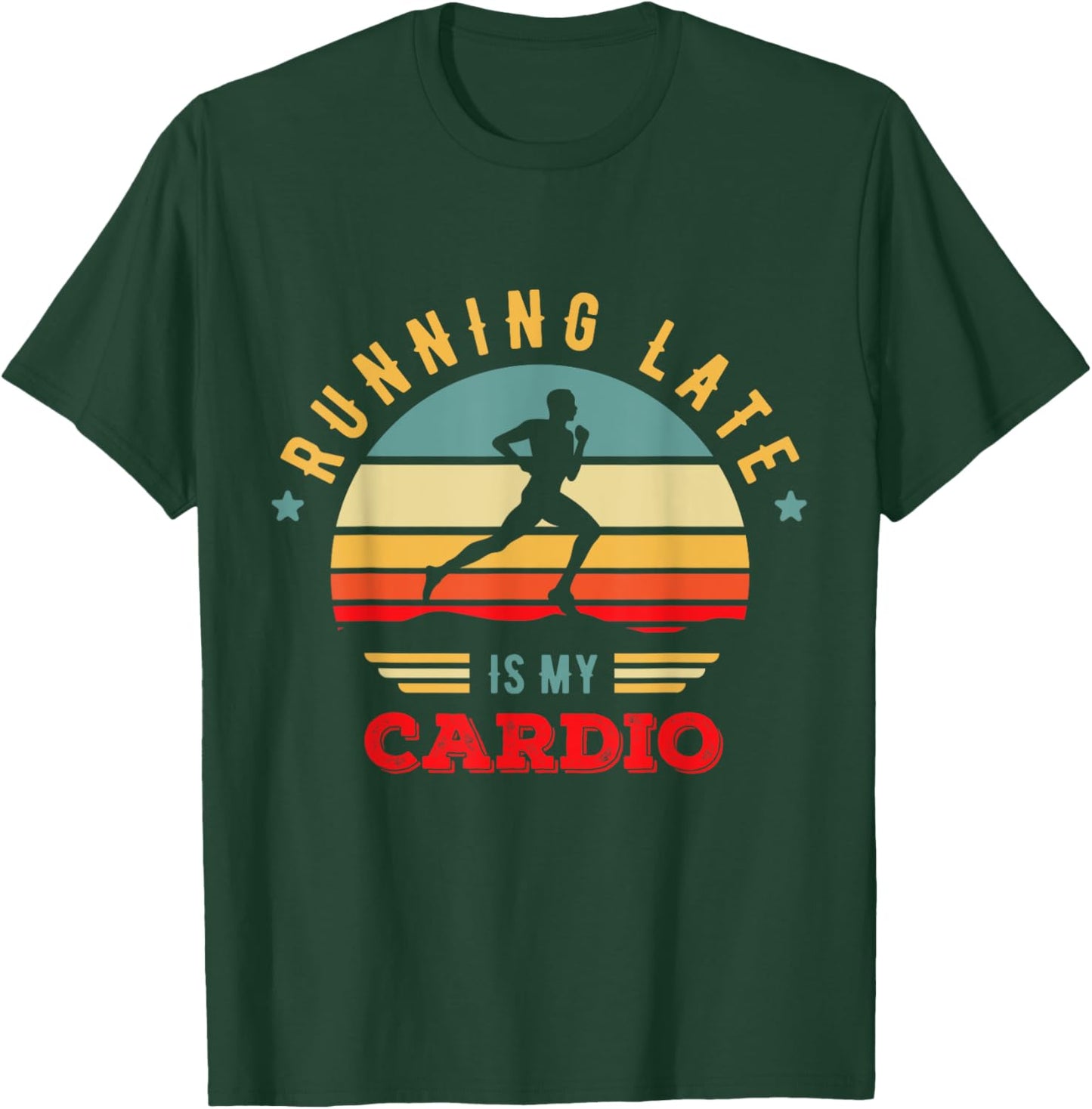 Bodybuilder and Powerlifting for Running late is my Cardio T-Shirt - T-Shirt | Forest
