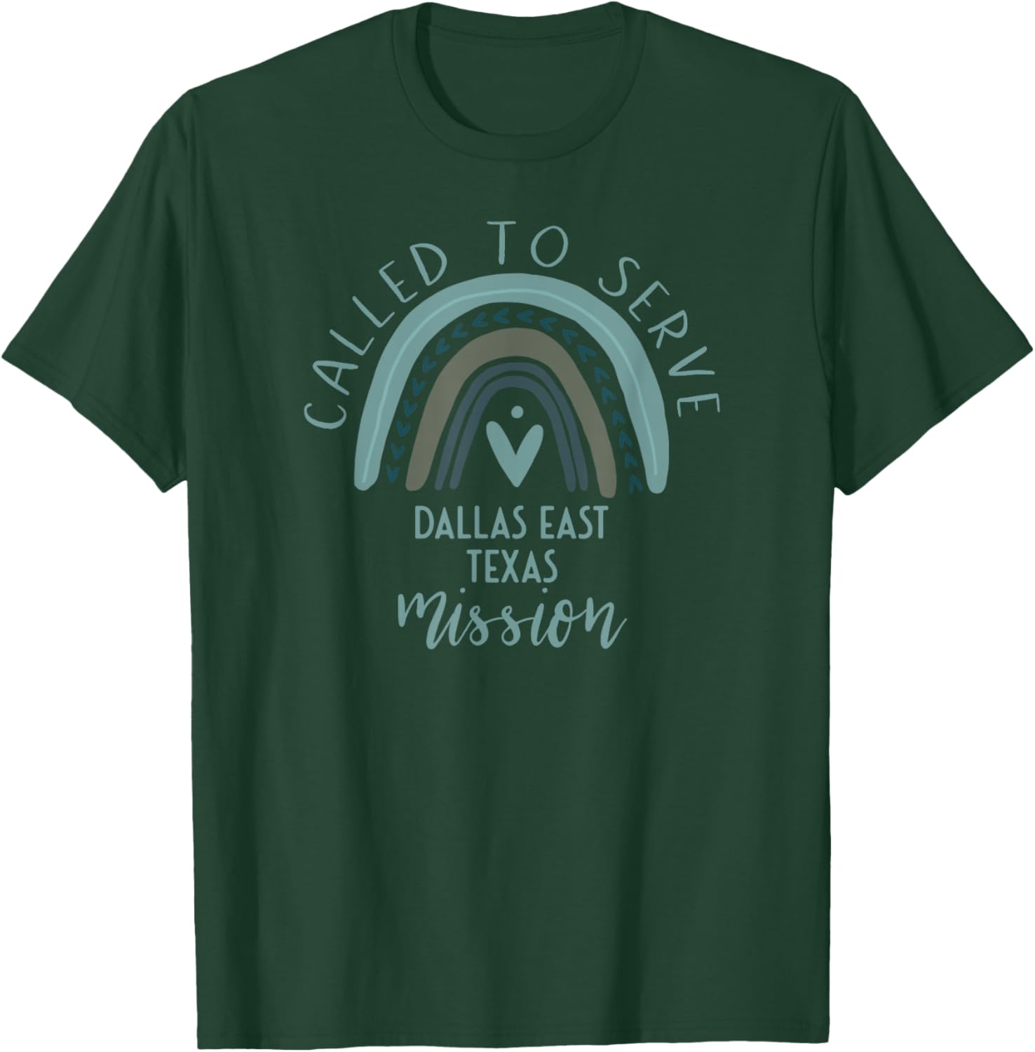 Called To Serve Boho Rainbow Dallas East Texas Mission T-Shirt - T-Shirt | Forest