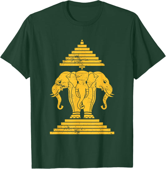 Erawan Three Headed Elephant Kingdom of Laos T-Shirt - T-Shirt | Forest