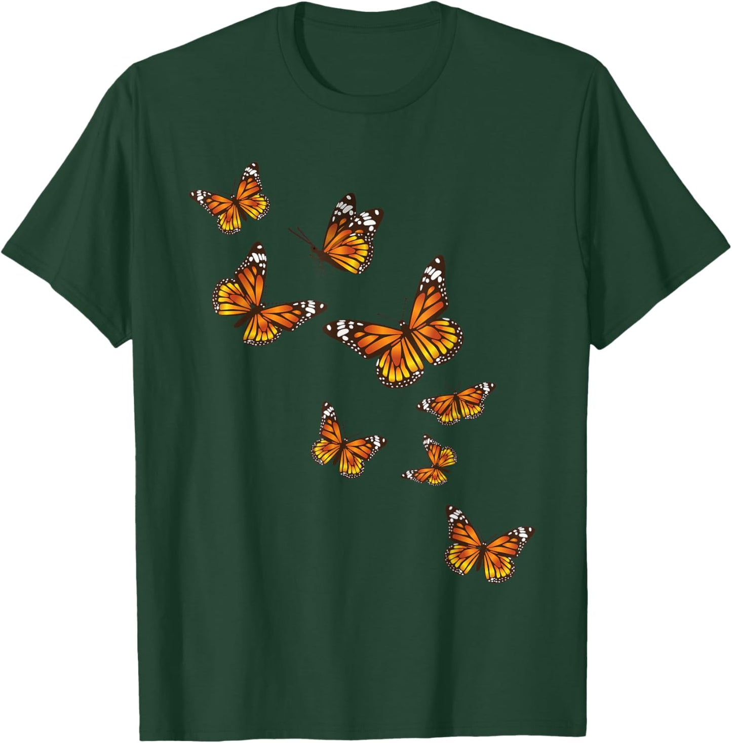 Flying Butterflies - Butterfly Lover Gardener Entomologist Small T-Shirt - T-Shirt | Forest