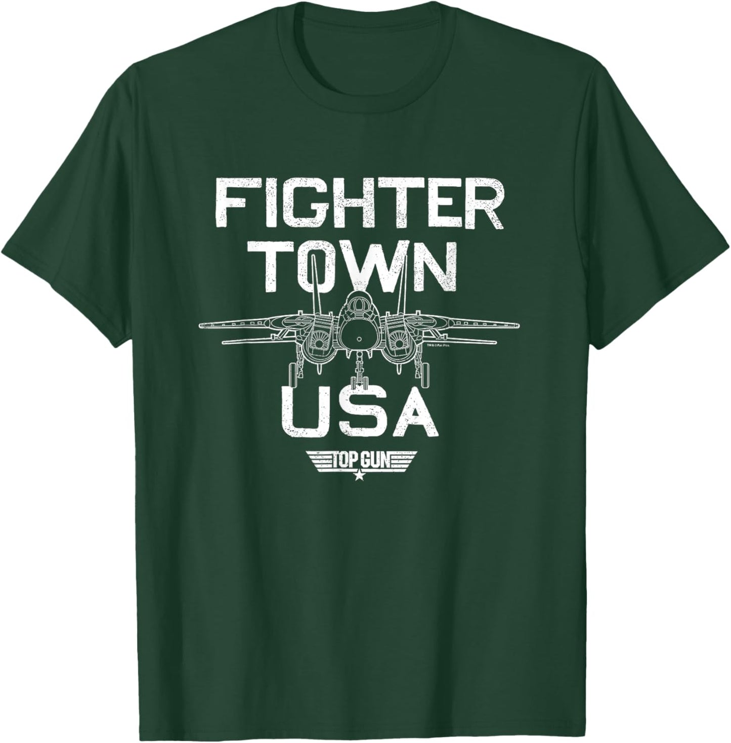 Top Gun - Property Of Fighter Town T-Shirt - T-Shirt | Forest