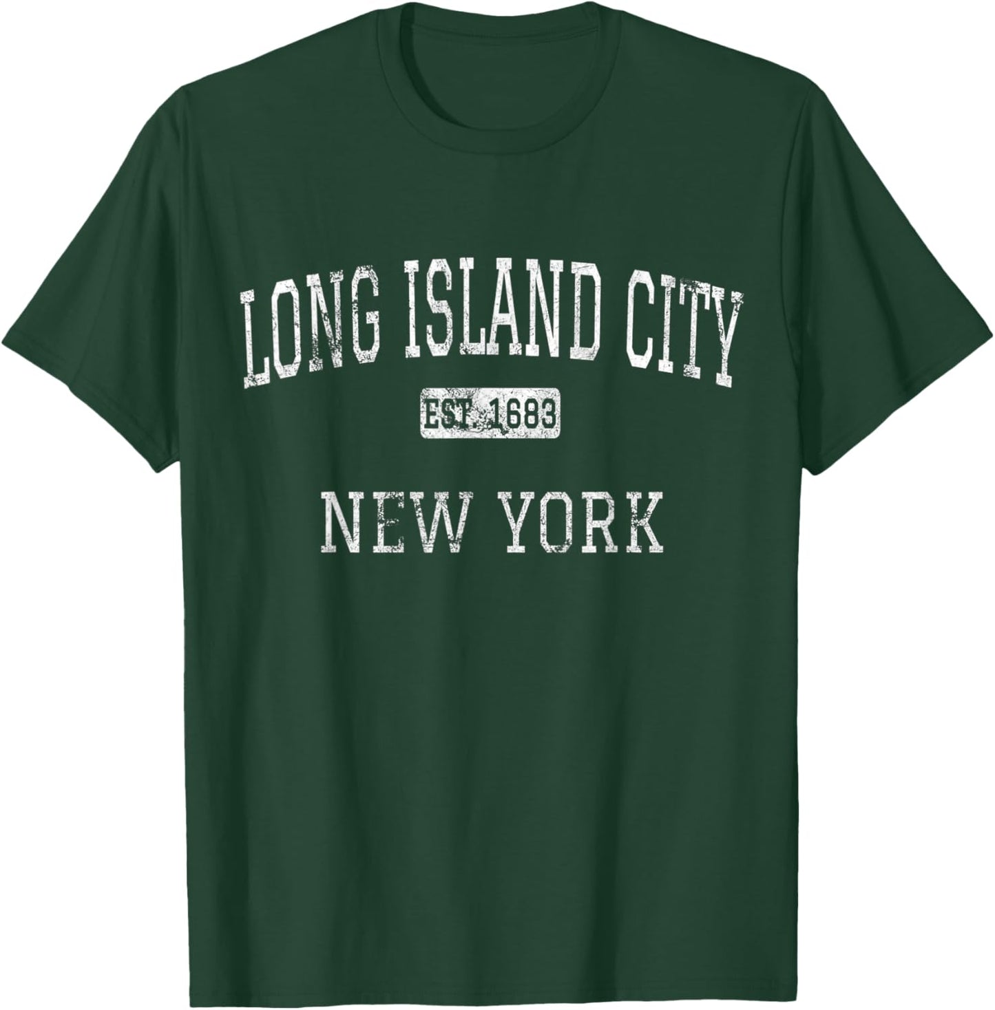 Long Island City New York Queens NY Vintage T-Shirt - T-Shirt | Forest