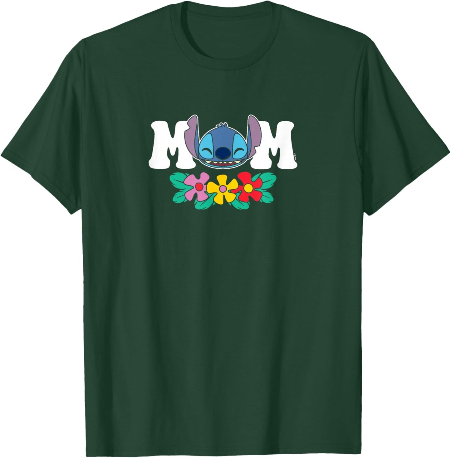 Lilo & Stitch - Mom Floral Flowers T-Shirt - T-Shirt | Forest