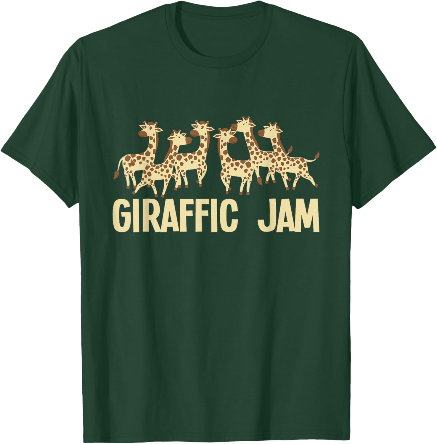 Giraffic Jam - Zoo Animal Lover Zookeeper Giraffes Giraffe T-Shirt - T-Shirt | Forest