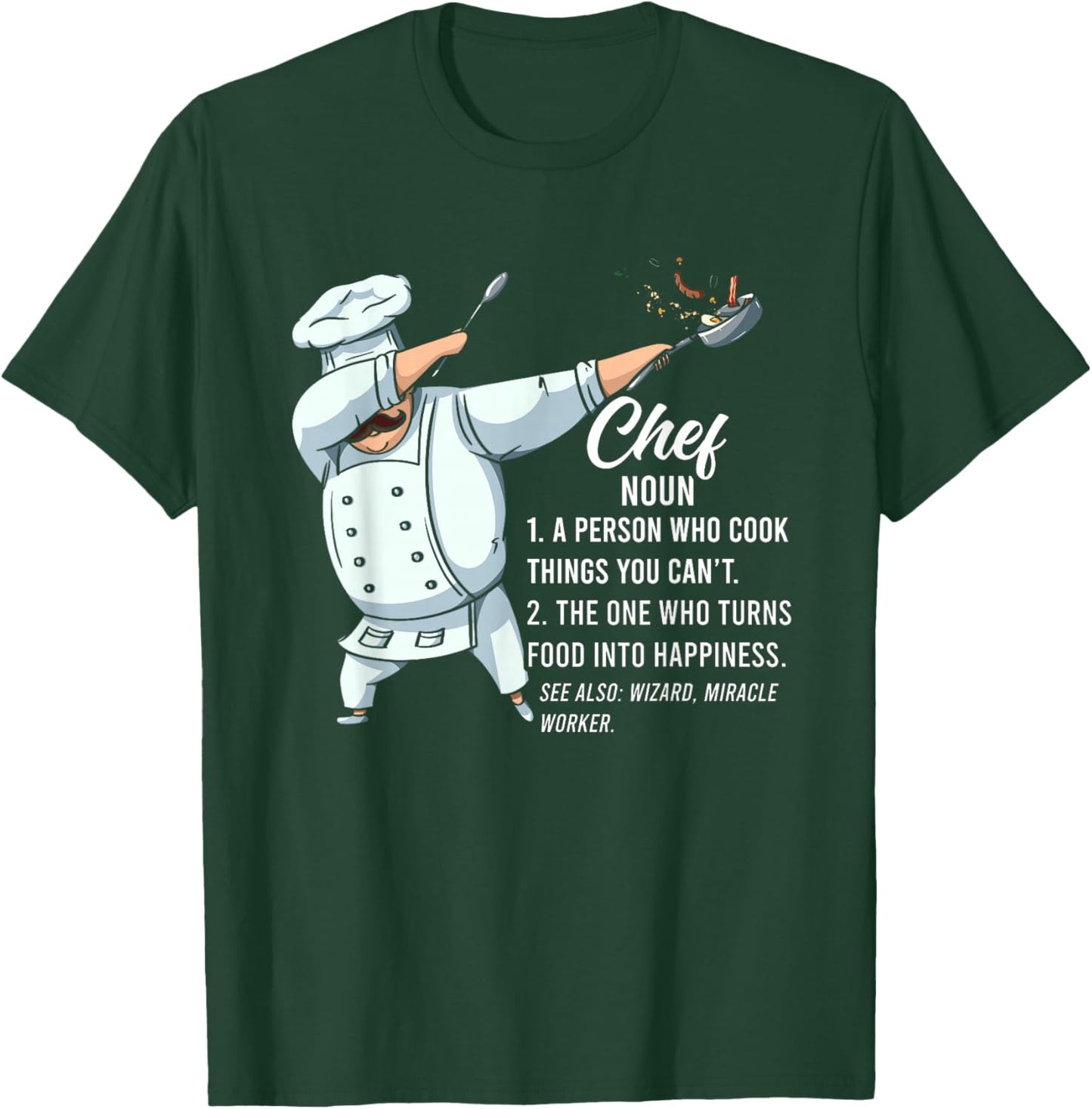 Funny Dabbing Chef Definition | Cook Chef T-Shirt - T-Shirt | Forest