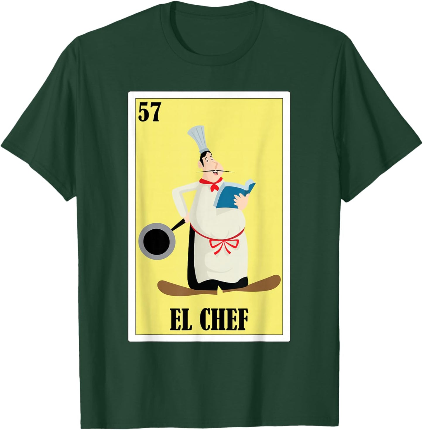 Funny Mexican Design for Chefs - El Chef T-Shirt - T-Shirt | Forest