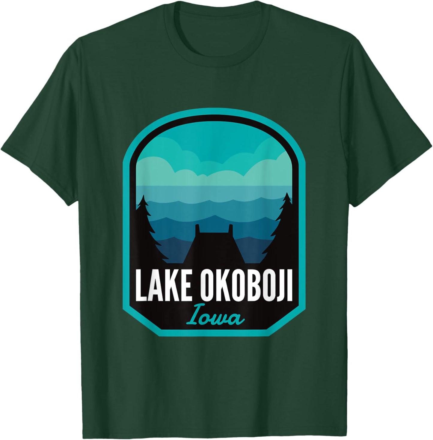 Lake Okoboji Iowa Summer Men Women Kids T-Shirt - T-Shirt | Forest