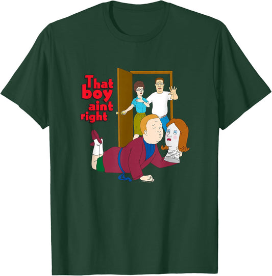King of The Hill That Boy Ain't Right Bobby Hill Cartoon T-Shirt - T-Shirt | Forest