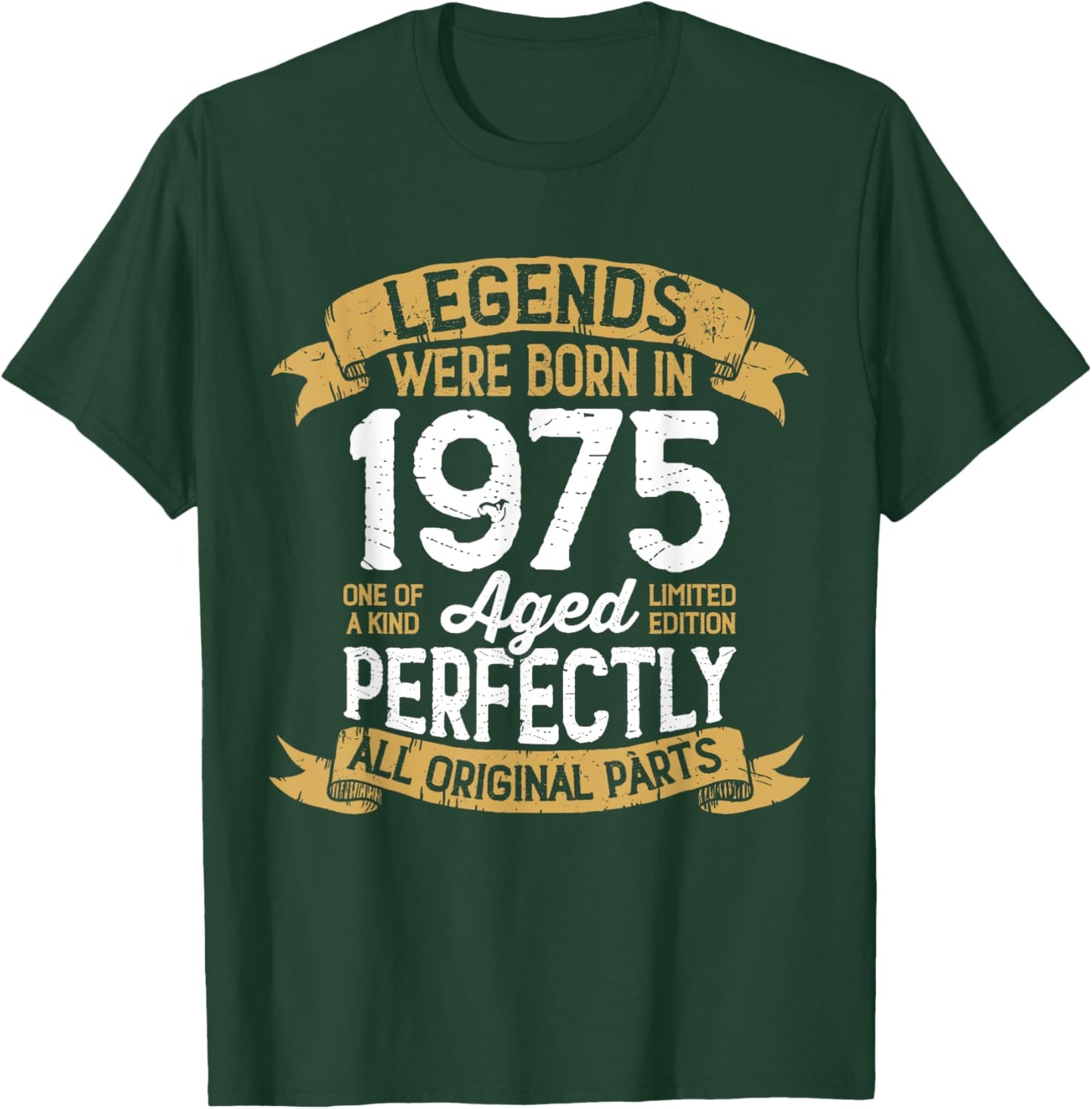 Vintage 1975 Birthday Men Women Legends Were Born in 1975 T-Shirt - T-Shirt | Forest