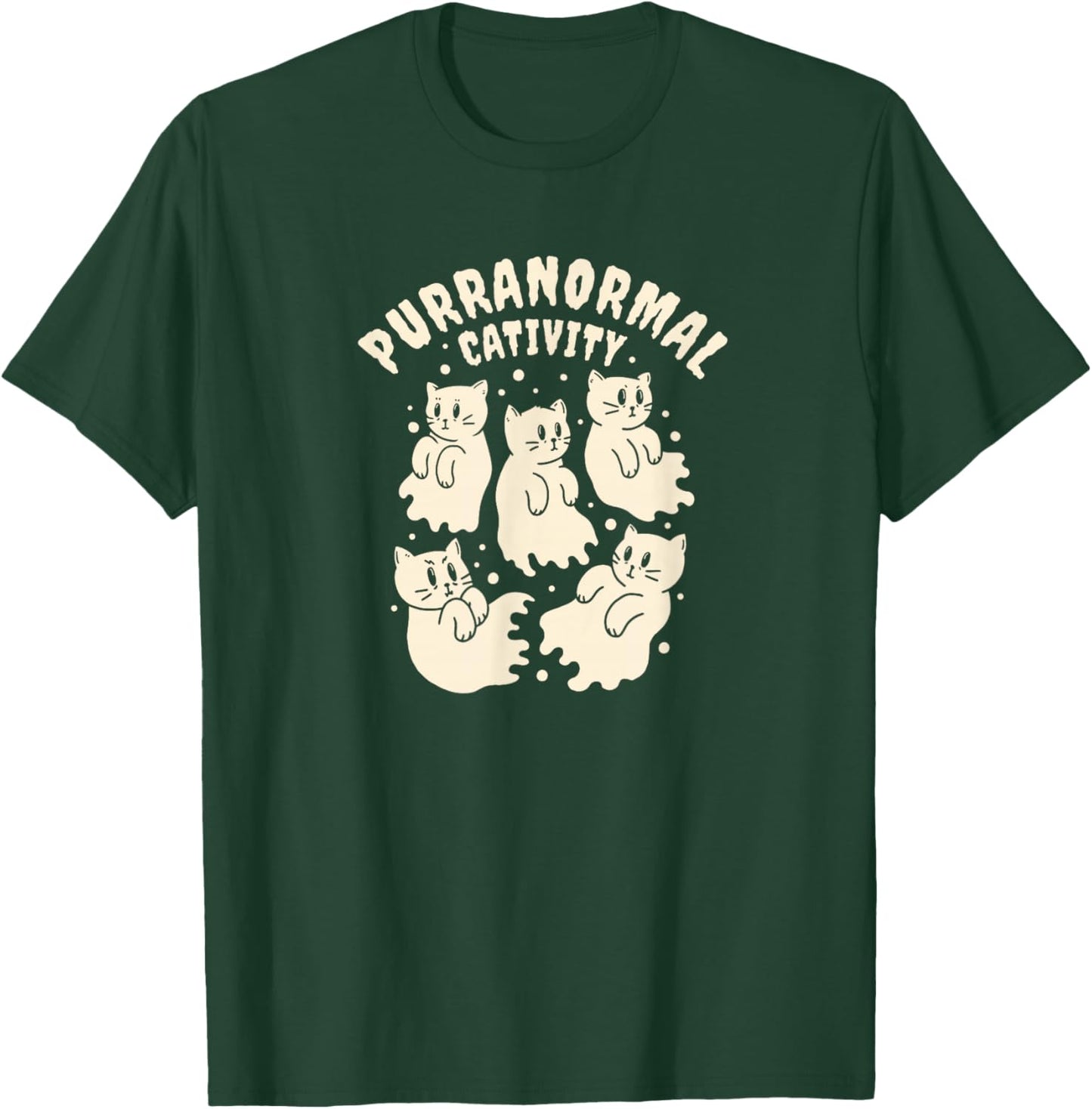 Purranormal Cativity Paranormal Cat Halloween Women T-Shirt - T-Shirt | Forest