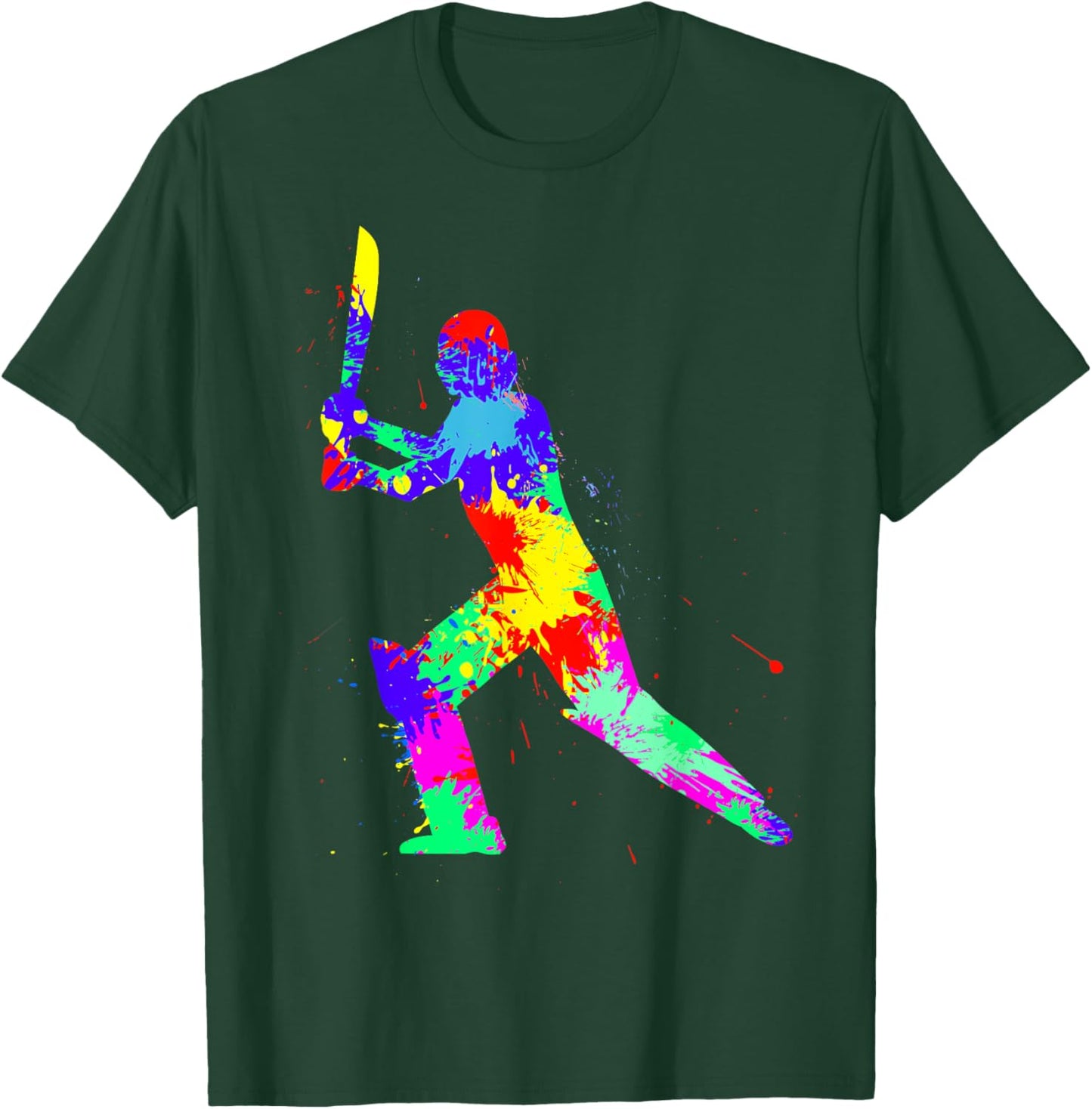 Cricket Men Kids Boys Youth T-Shirt - T-Shirt | Forest