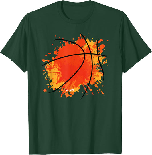 Basketball Silhouette Bball Player Coach Sports Baller T-Shirt - T-Shirt | Forest