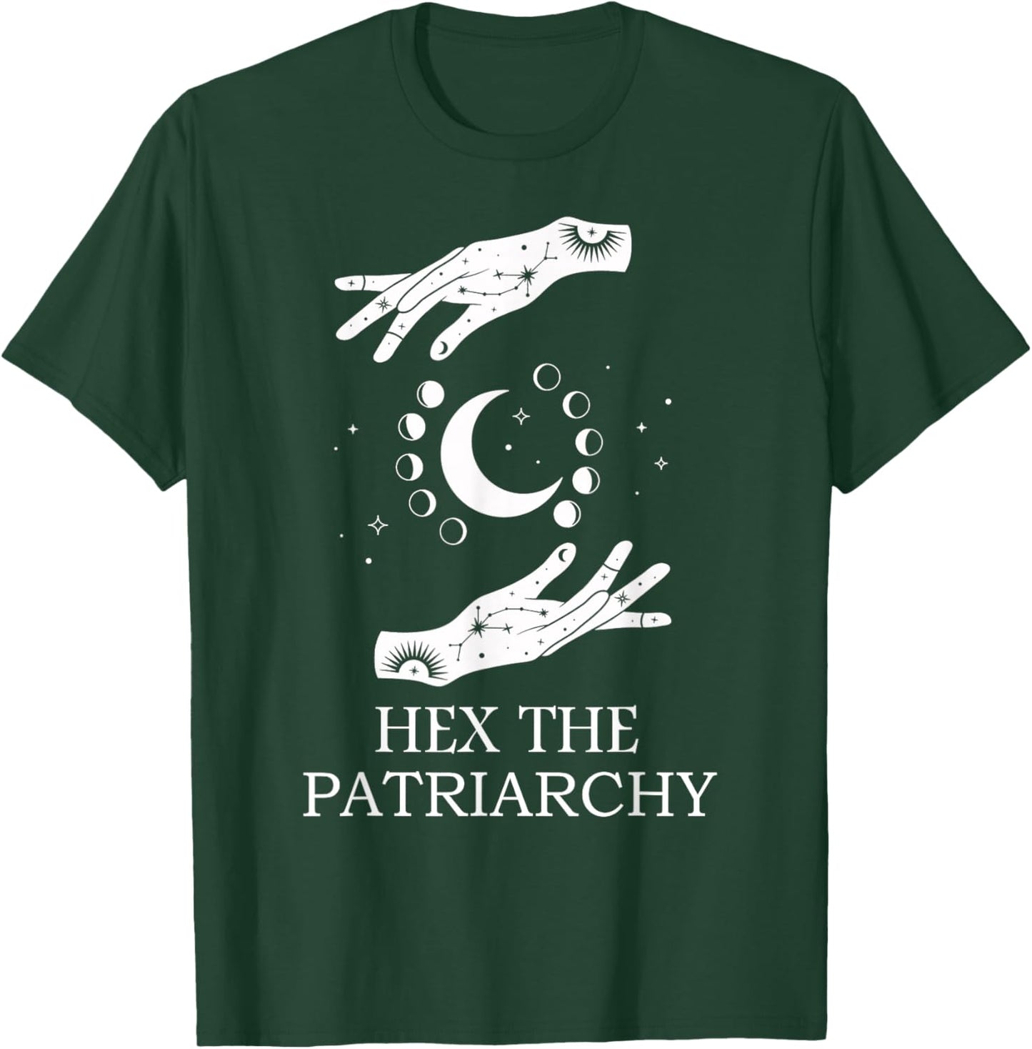 Hex The Patriarchy Feminism Witch Wicca Feminist Witchy T-Shirt - T-Shirt | Forest