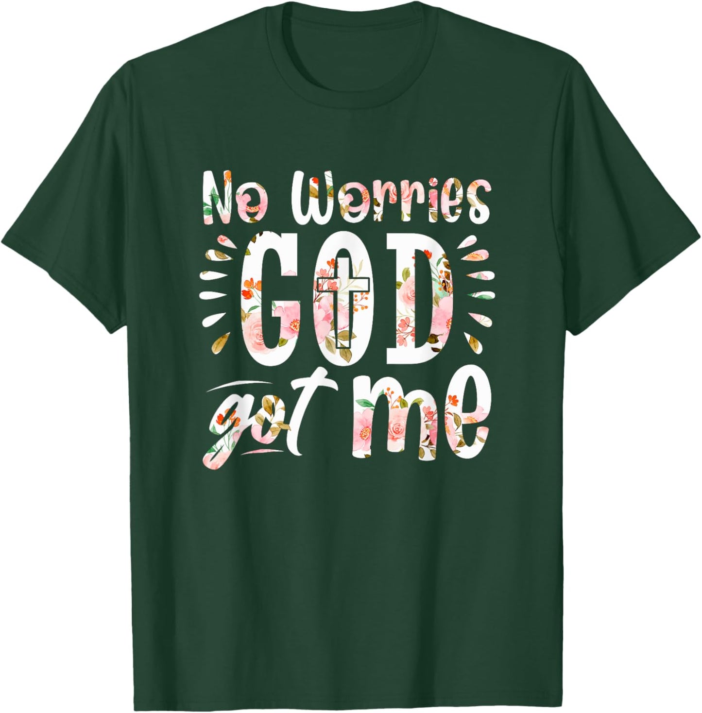 No Worries, God-Got Me African American Christian T-Shirt - T-Shirt | Forest