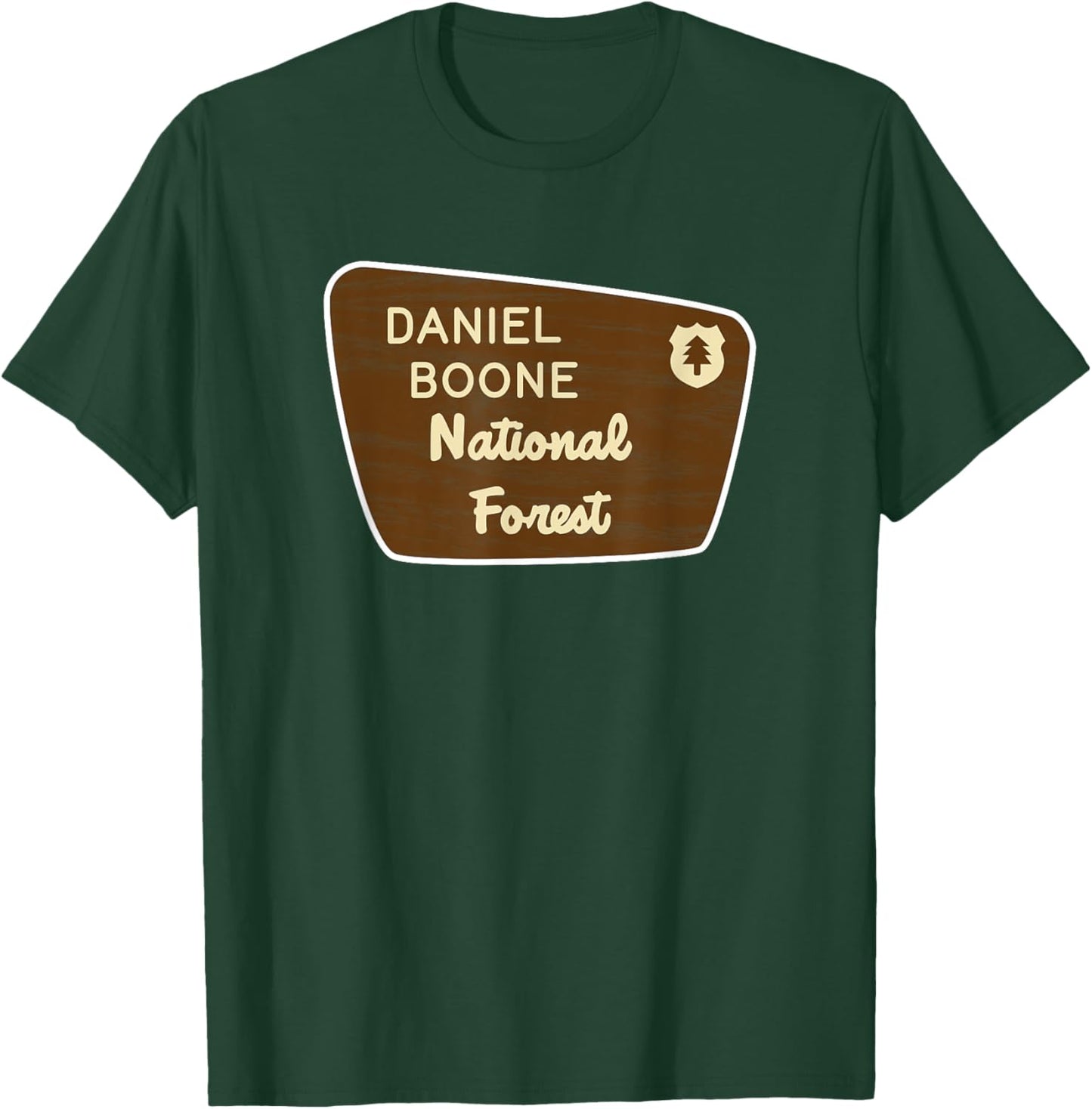 Daniel Boone National Forest Sign Retro T-Shirt - T-Shirt | Forest