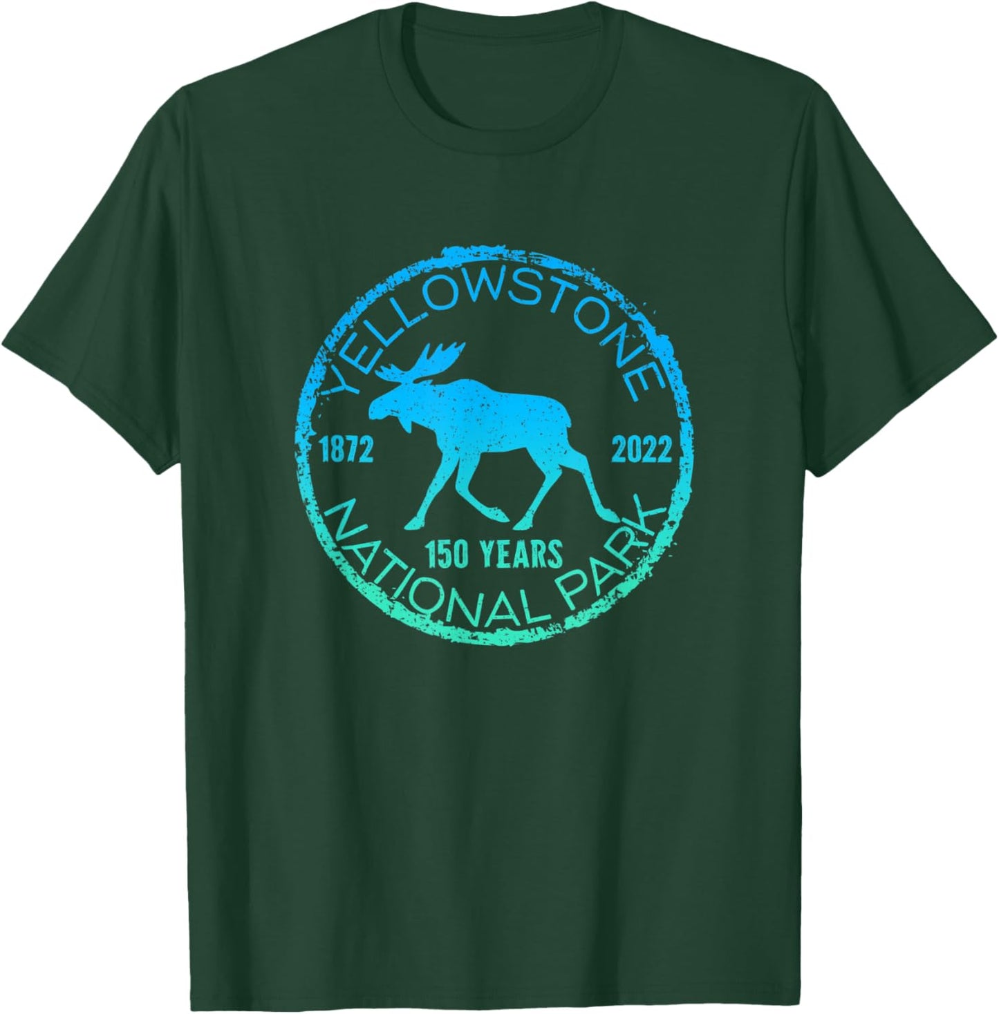 Yellowstone National Park 150 Year Anniversary Souvenir T-Shirt - T-Shirt | Forest