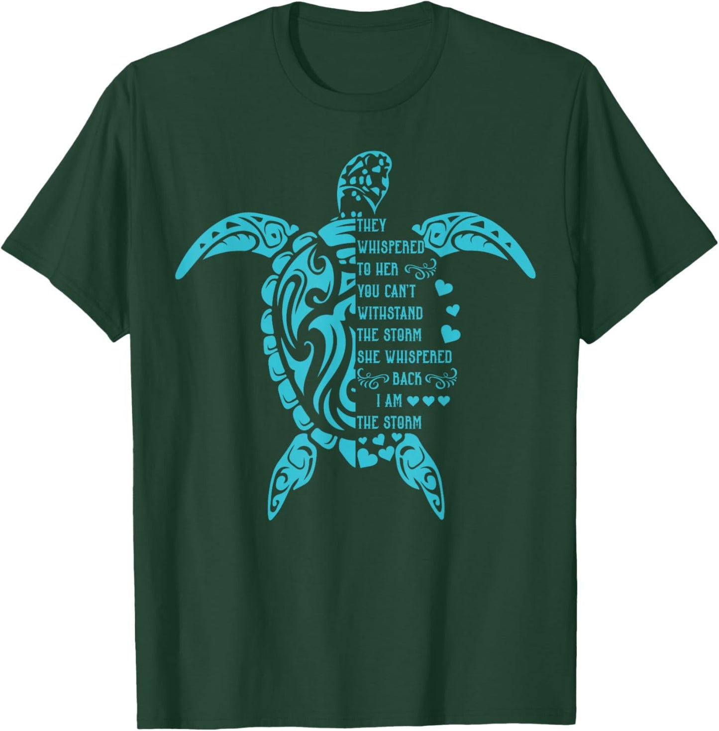 Hawaiian Sea Turtle Funny Turtles Gifts For Girls, Women T-Shirt - T-Shirt | Forest