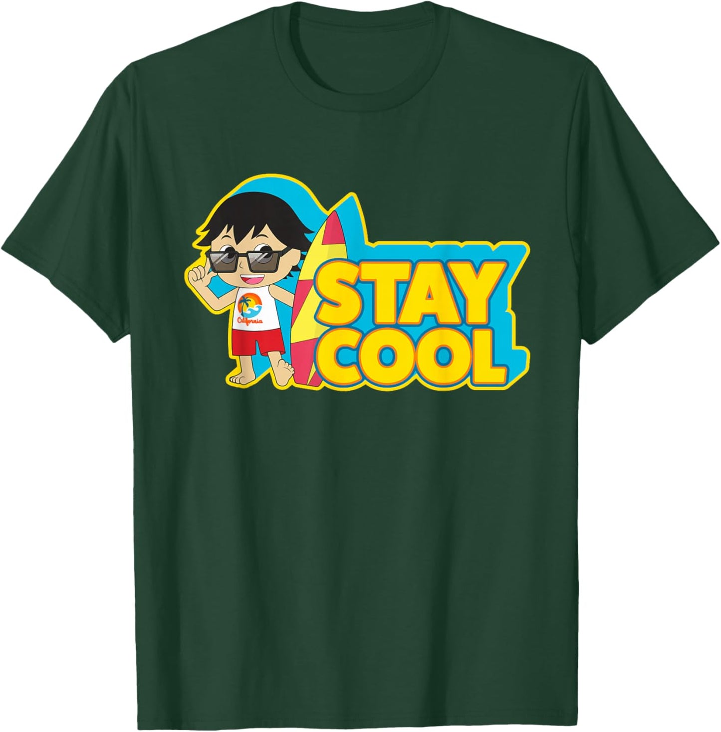 Ryan's World Surfer Ryan T-Shirt - T-Shirt | Forest