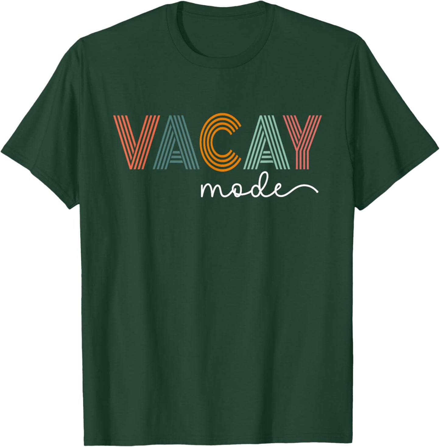 Vintage Vacay Mode for Camping Family Vacations in 2023 Small T-Shirt - T-Shirt | Forest