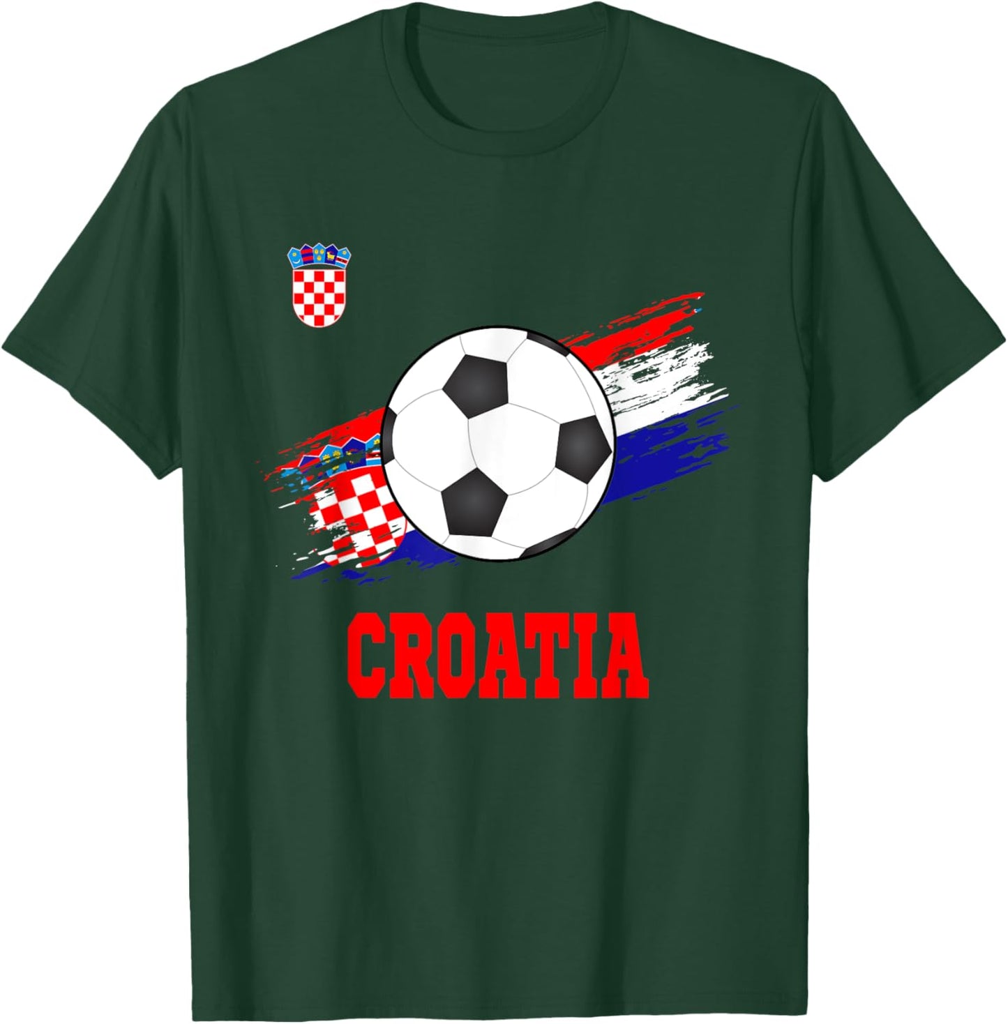 Croatia Soccer Croatian Football Croats Futbol T-Shirt - T-Shirt | Forest