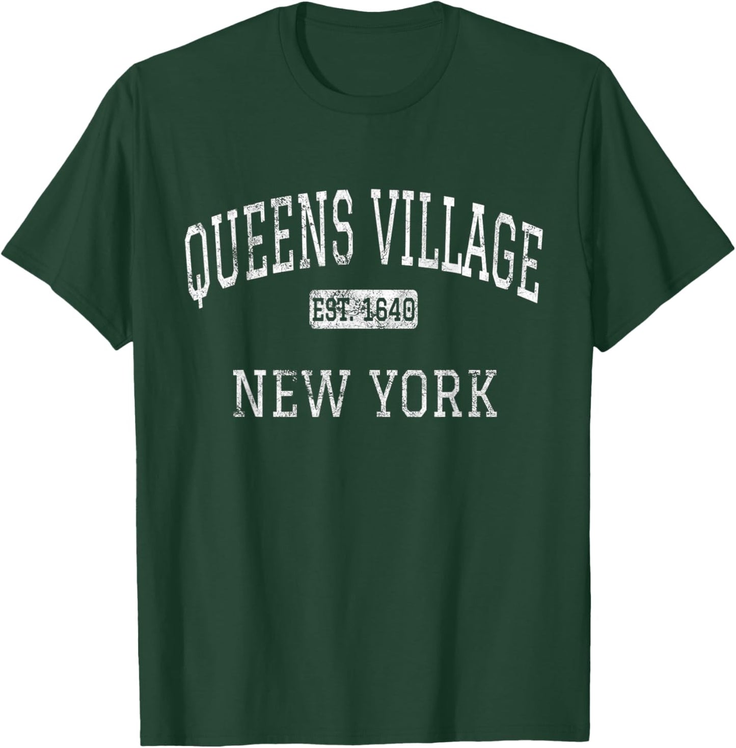Queens Village New York Queens NY Vintage T-Shirt - T-Shirt | Forest