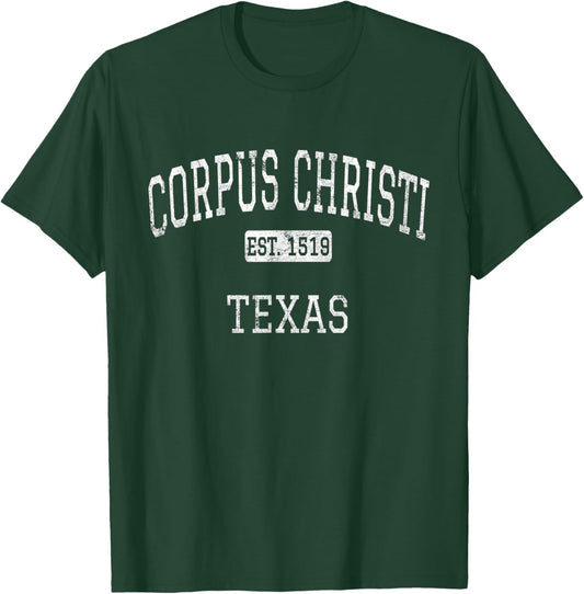 Corpus Christi Texas TX Vintage T-Shirt - T-Shirt | Forest