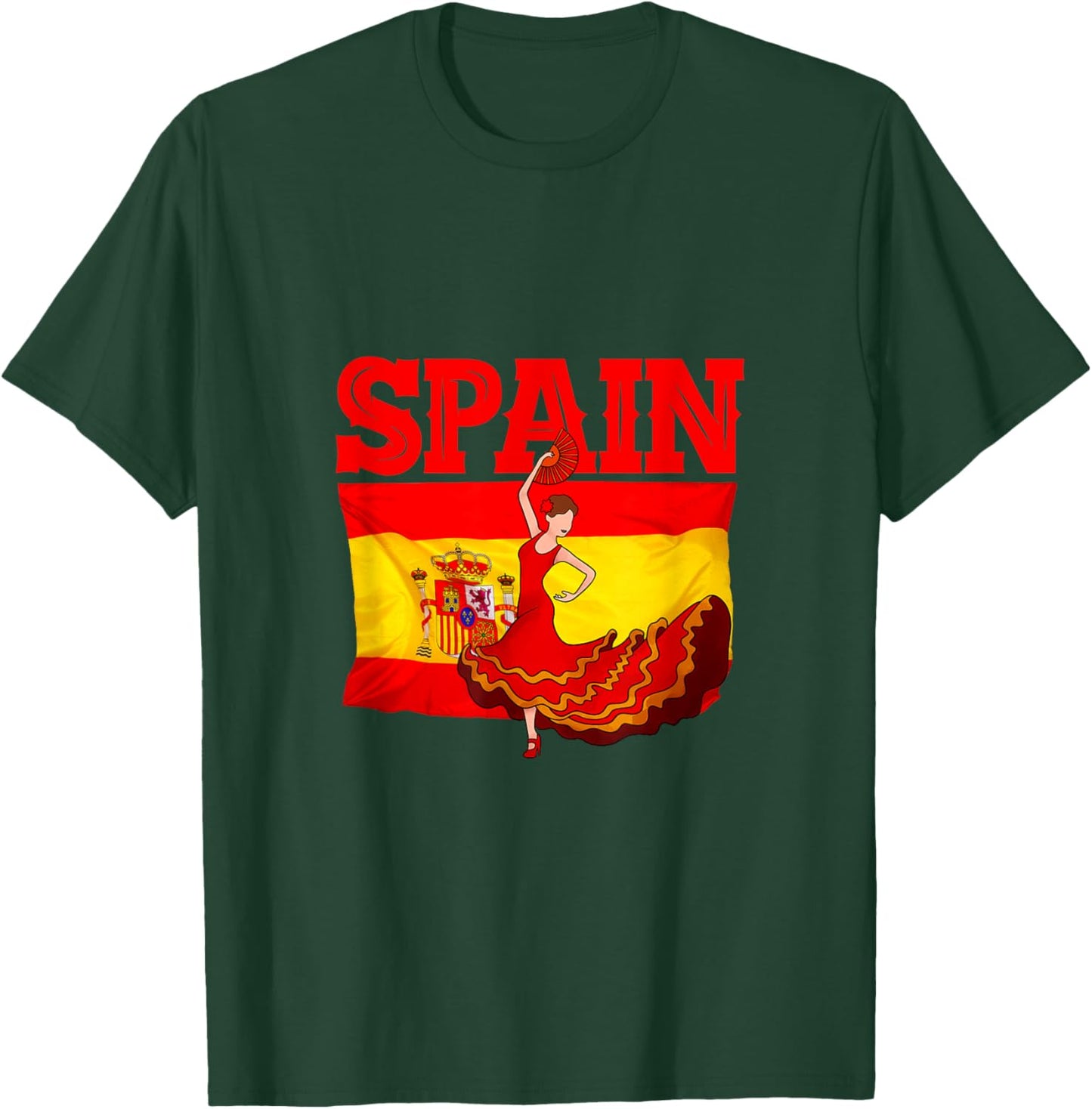 Flamenco Spain T-Shirt - T-Shirt | Forest