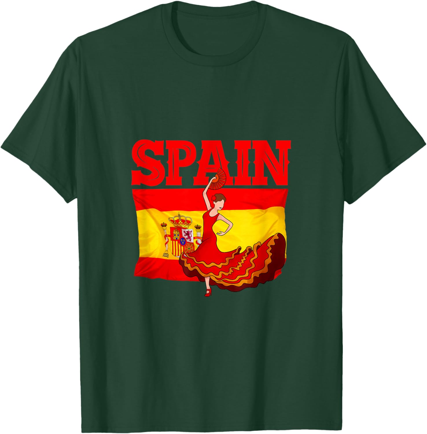 Flamenco Spain T-Shirt - T-Shirt | Forest