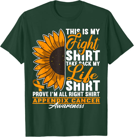 Awareness I Fight Shirt I Appendiceal & Appendix Cancer T-Shirt - T-Shirt | Forest