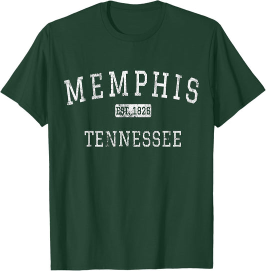 Memphis Tennessee TN Vintage T-Shirt - T-Shirt | Forest