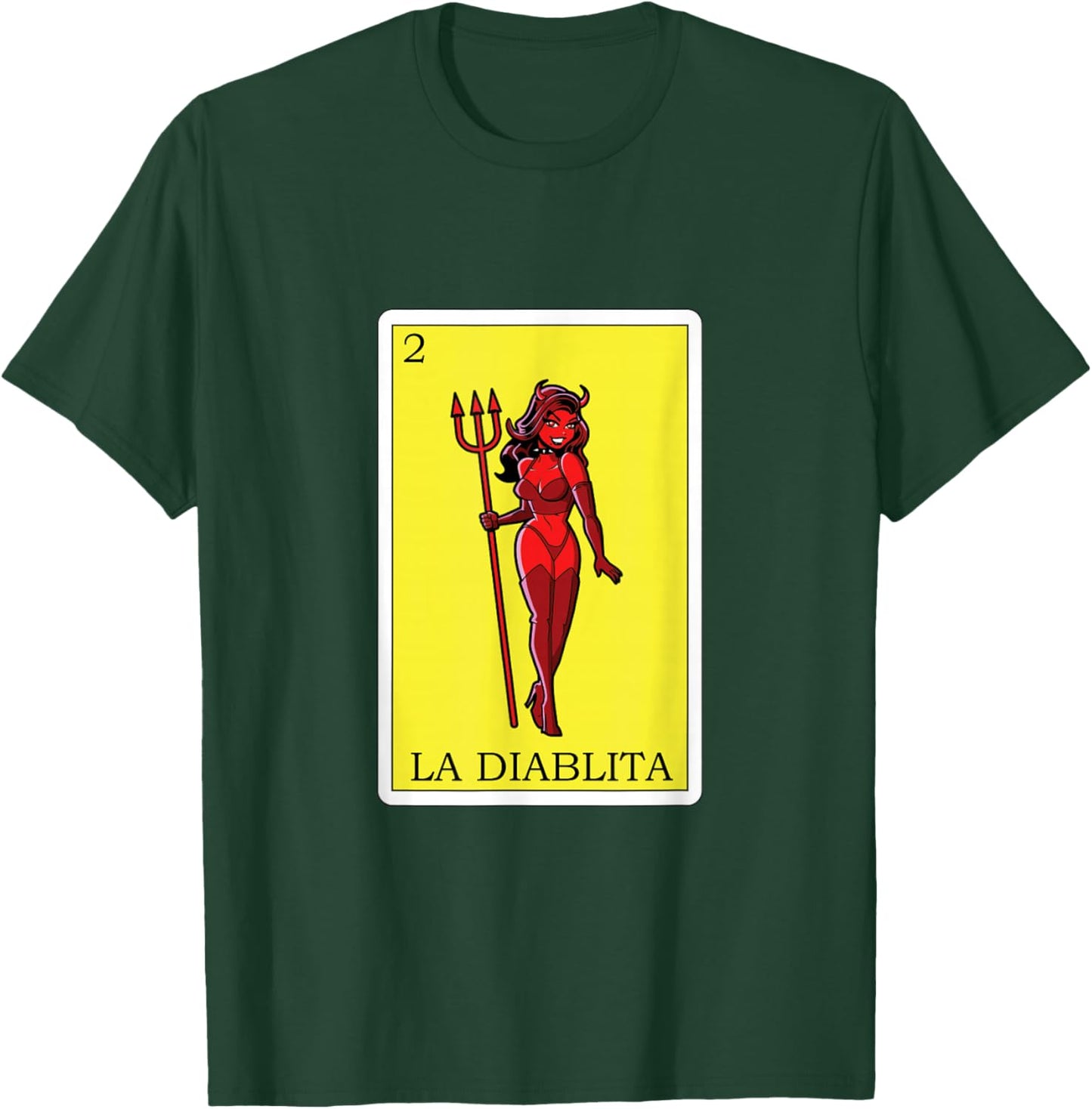 Funny Mexican Design - La Diablita T-Shirt - T-Shirt | Forest