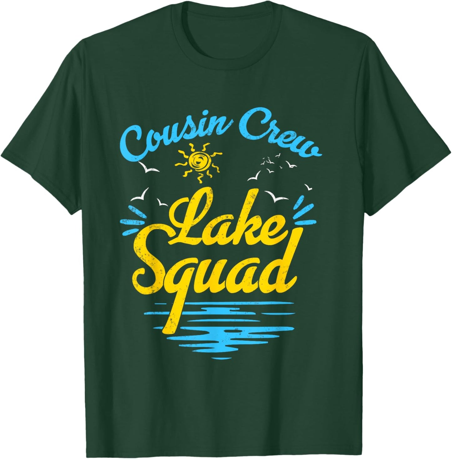 Cousin Crew Lake Squad Funny Family Vacation Lake Trip T-Shirt - T-Shirt | Forest