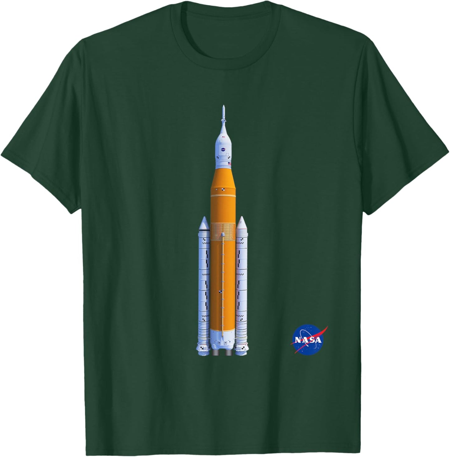 NASA Space Launch System SLS Insignia Meatball Logo T-Shirt - T-Shirt | Forest