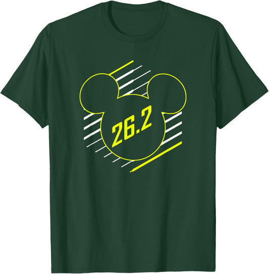 Disney Mickey Mouse Marathon Runner Logo T-Shirt - T-Shirt | Forest