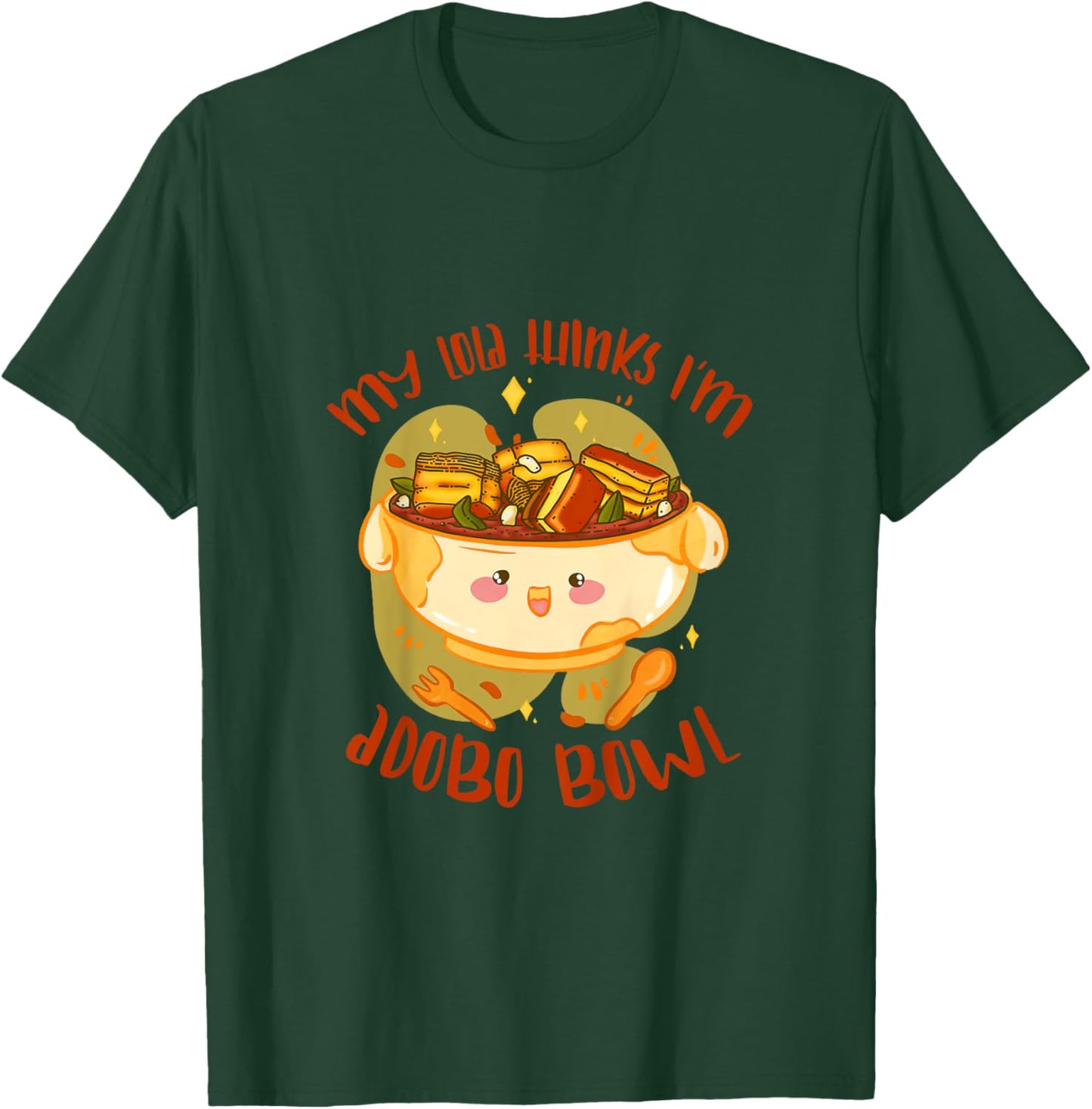 Kids My Lola Thinks I'm Adobo Bowl Filipino Baby Shower Pregnancy T-Shirt - T-Shirt | Forest