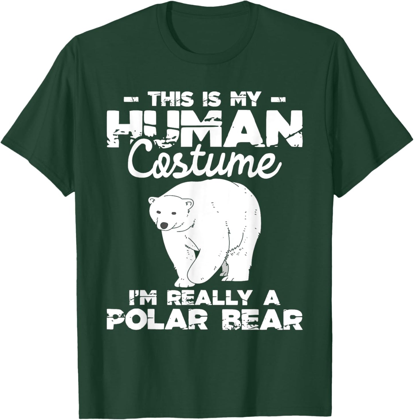 Human Costume - Polar Bear Lover Zookeeper Wildlife T-Shirt - T-Shirt | Forest