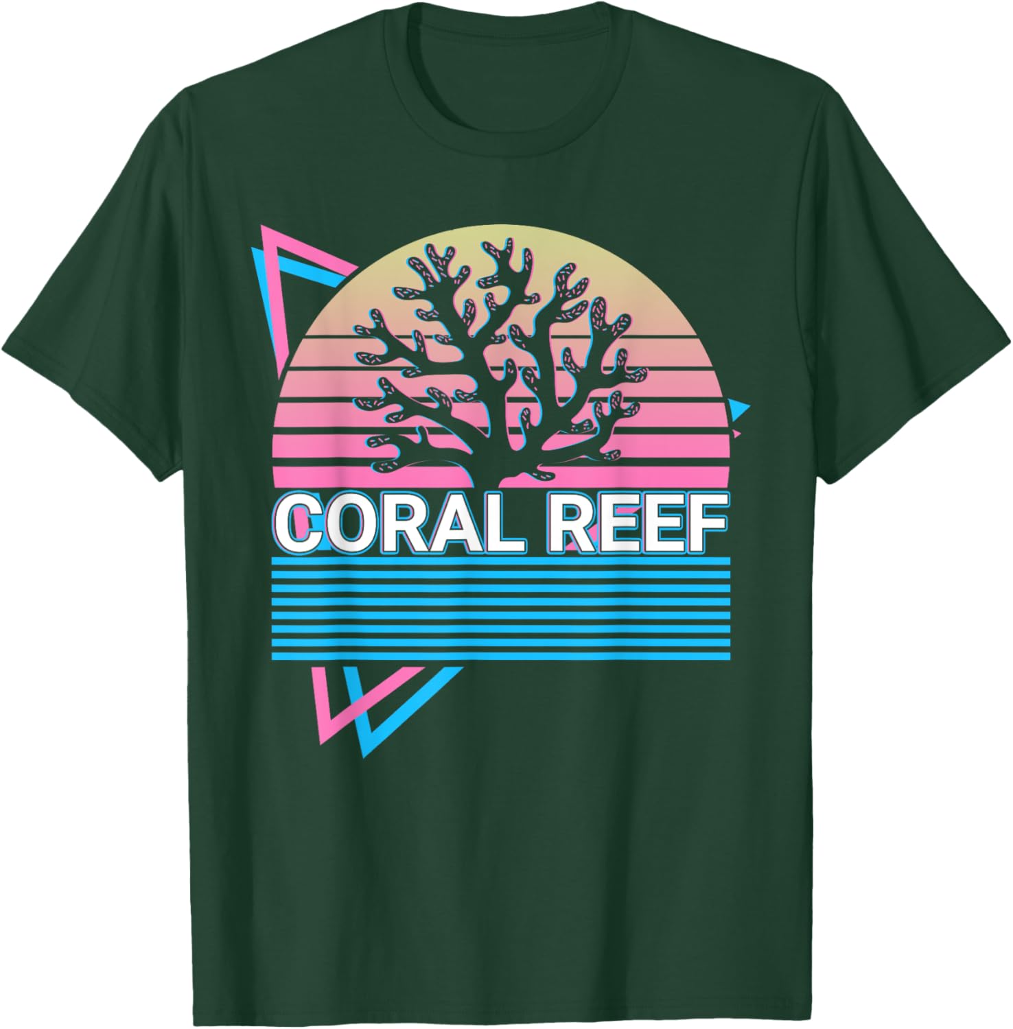 Coral Reef Retro T-Shirt - T-Shirt | Forest