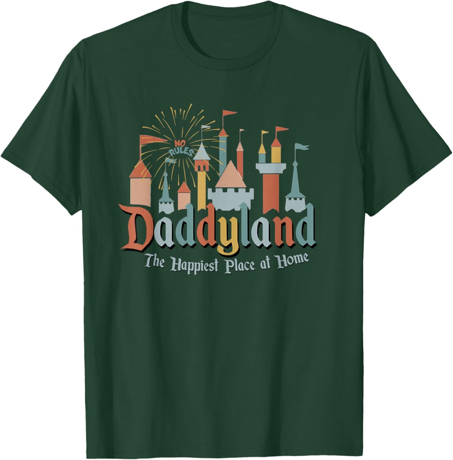Funny Father's Day Daddyland Papa Dad Gift T-Shirt - T-Shirt | Forest