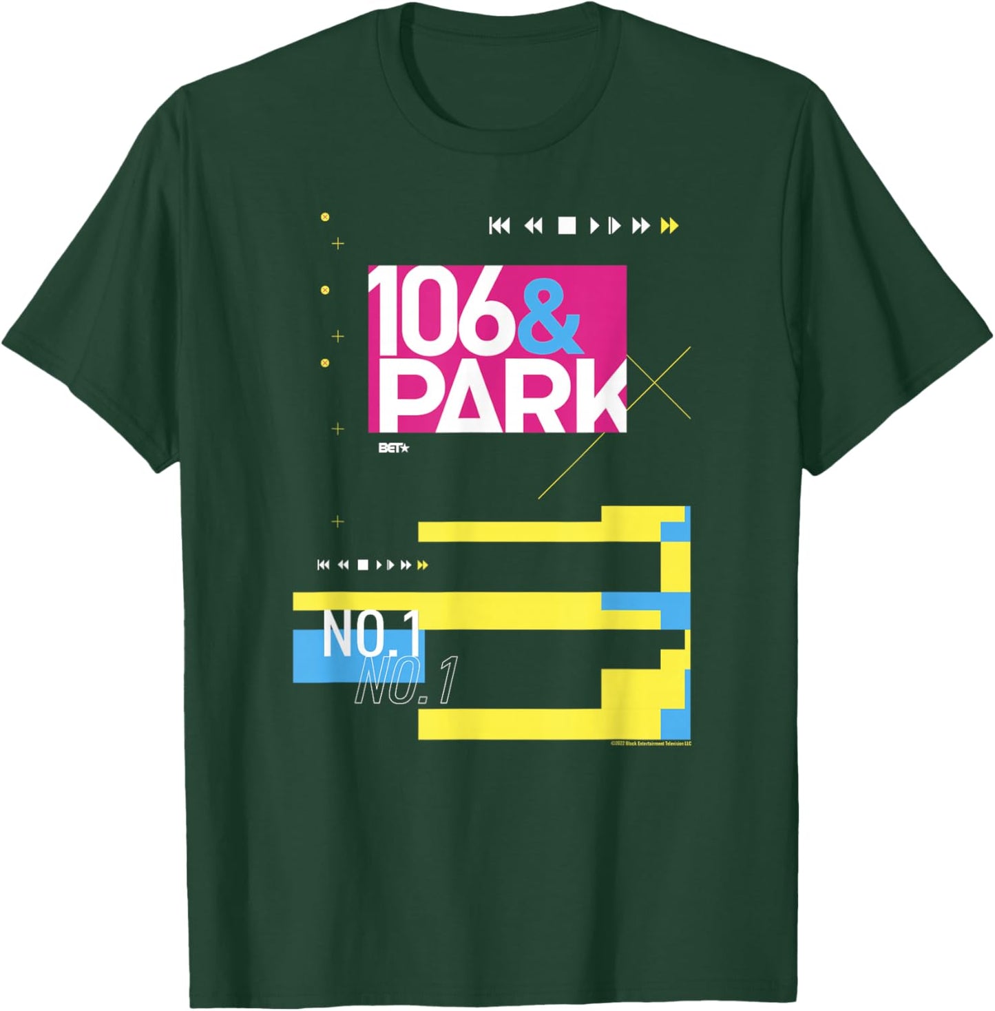 BET 106 & Park Composition - Women's -Adults Black Modern Letter Print - Small - - Short Sleeve - Classic Fit - Imported T-Shirt - T-Shirt | Forest