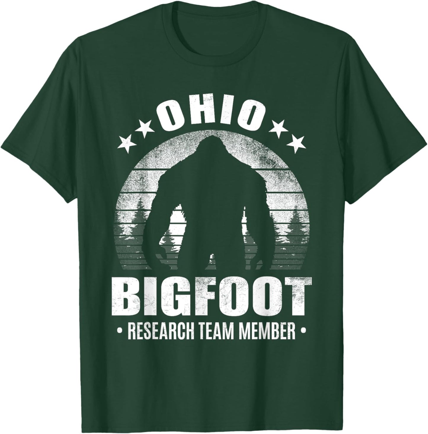 Ohio Bigfoot Research Team Member Sasquatch Sunset T-Shirt - T-Shirt | Forest