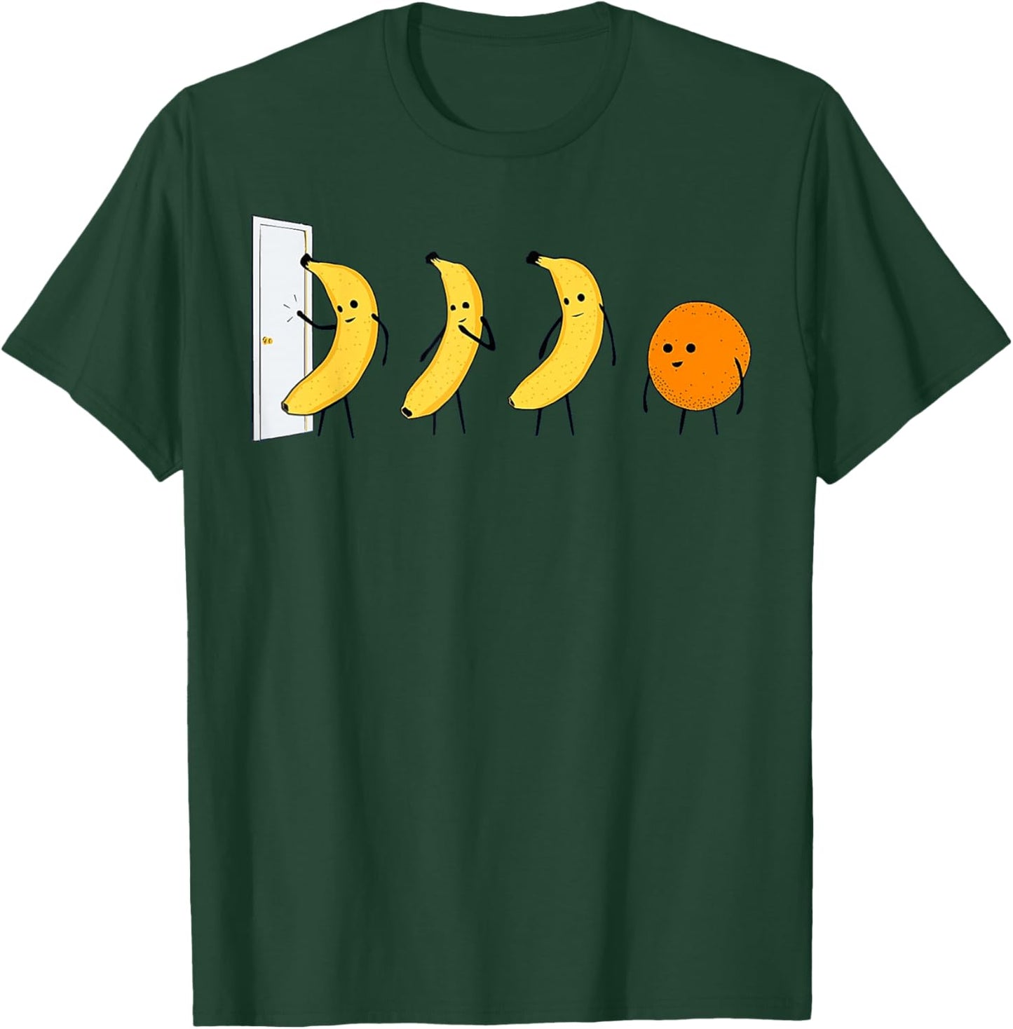 Knock Knock - Who's There - Banana Who's There - Orange T-Shirt - T-Shirt | Forest