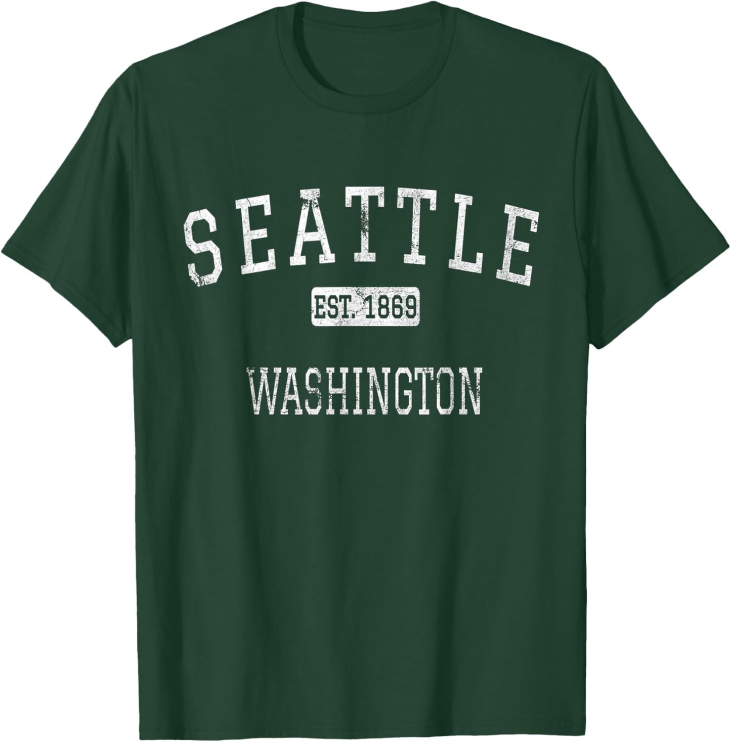 Seattle Washington WA Vintage T-Shirt - T-Shirt | Forest