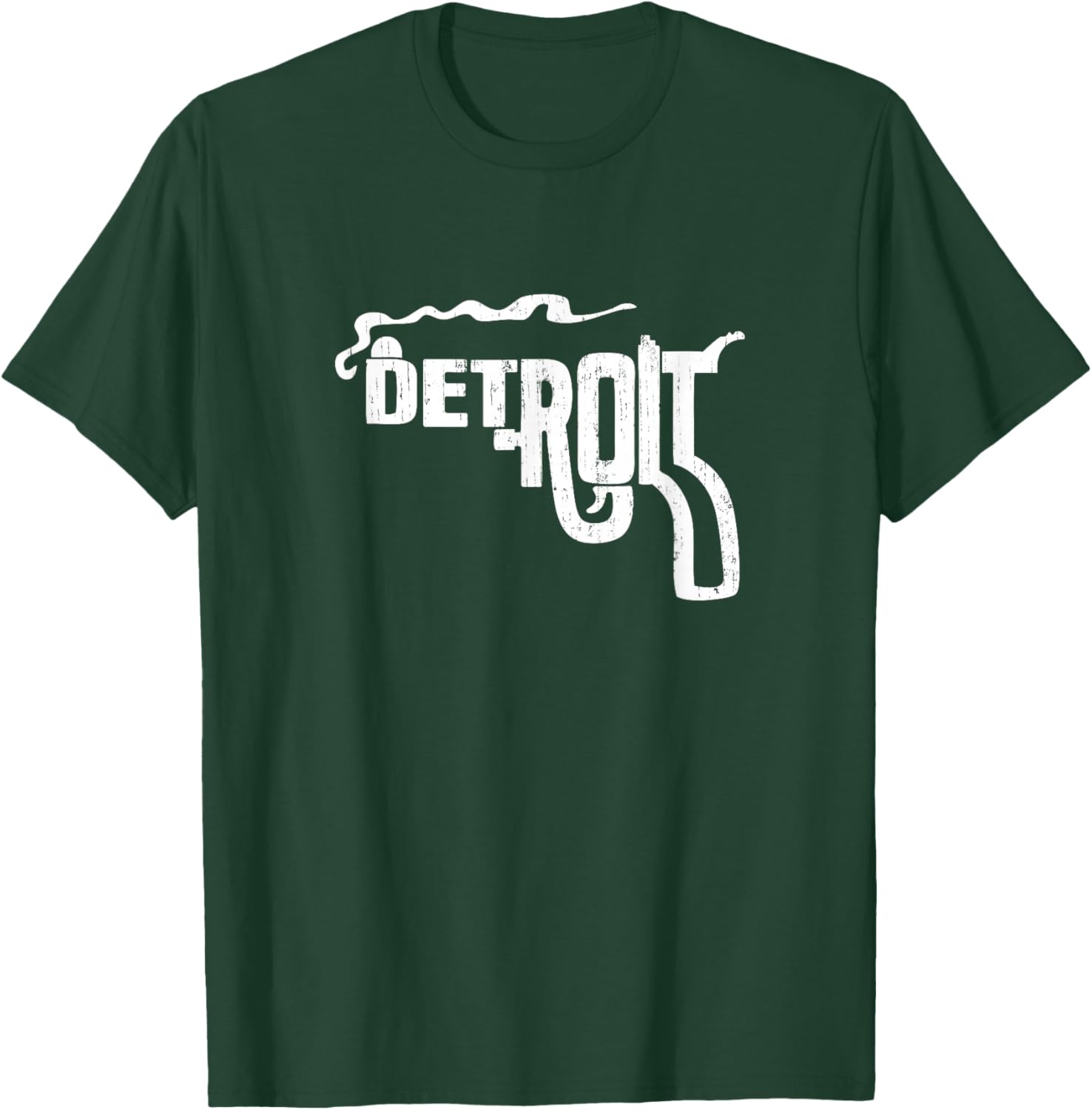 Detroit Smoking Gun Vintage T-Shirt - T-Shirt | Forest