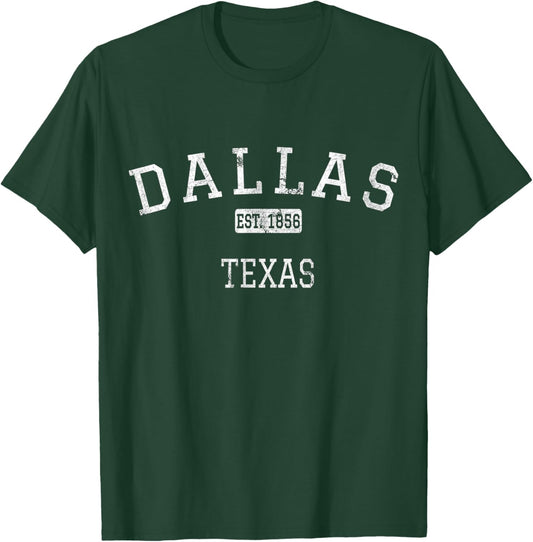 Dallas Texas TX Vintage T-Shirt - T-Shirt | Forest